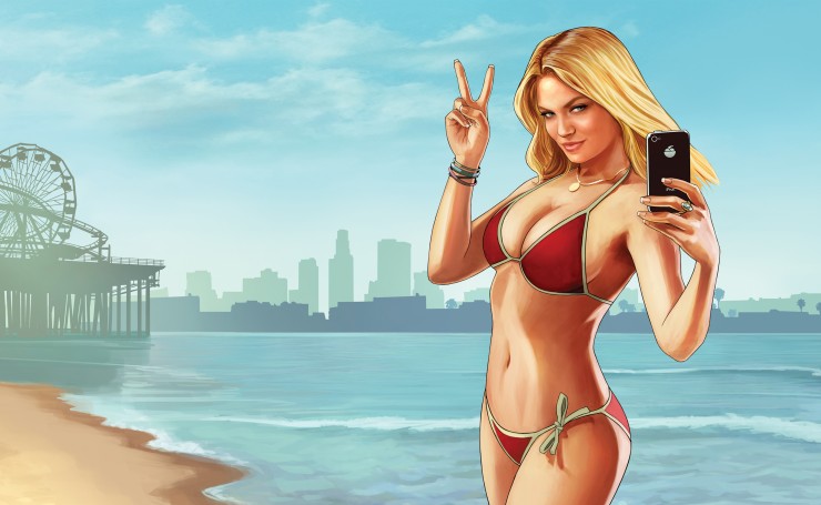 Блондинка в купальнике, Grand Theft Auto V