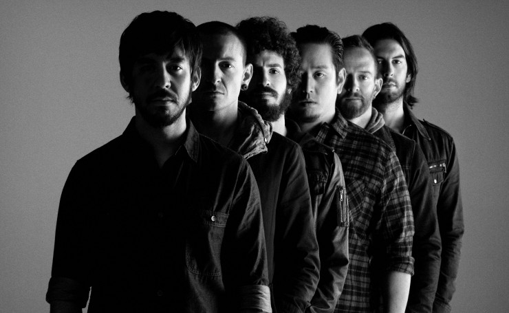Черно-белый снимок Linkin Park