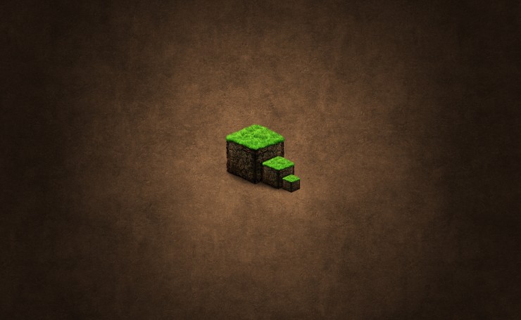 Minecraft, зеленые кубики