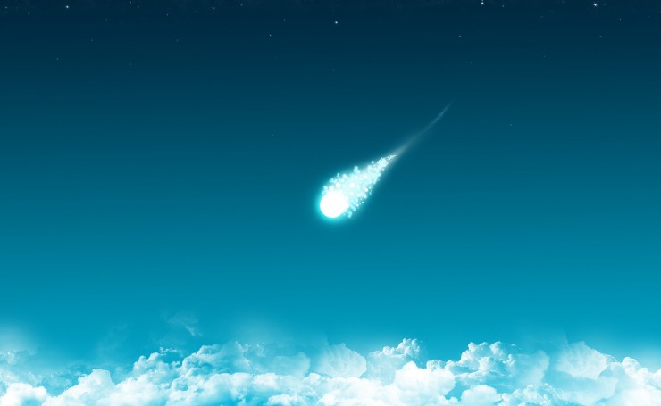 Нереальная падающая комета