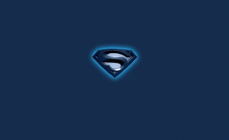 Синий логотип Супермена