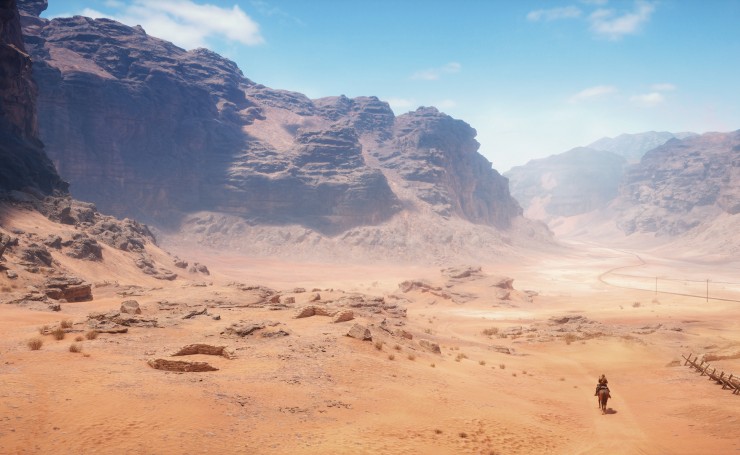 Всадник в пустынном пейзаже, Battlefield 1