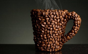 Кружка из кофейных зерен