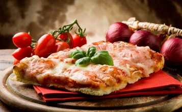 Кусочек итальянской пиццы