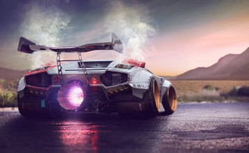 Lamborghini Countach сзади