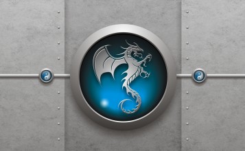 Логотип с драконом 3D