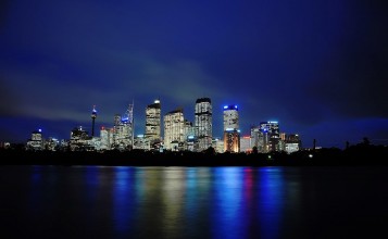 Небоскребы ночного Сиднея