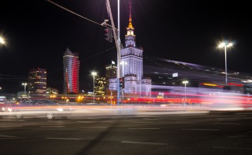 Ночная Варшава