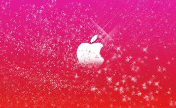 Розовый логотип Apple