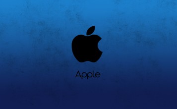 Синий логотип Apple