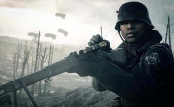 Солдат в черной каске с винтовкой, Battlefield 1