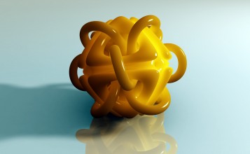 Желтая 3D фигура
