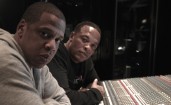 Jay-Z и Dr Dre в студии