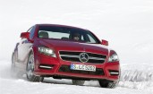 Mercedes CLS 4Matic в снегу