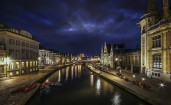 Ночной город, Гент, Германия