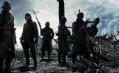 Солдаты в разрушенной местности, Battlefield 1