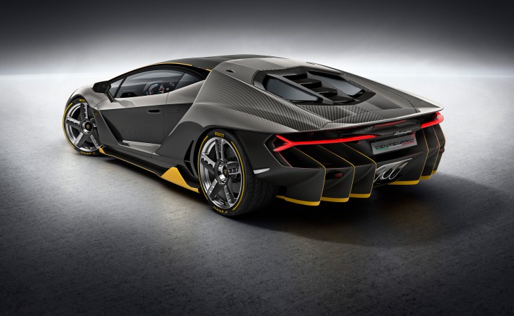Lamborghini Centenario 2016 сзади