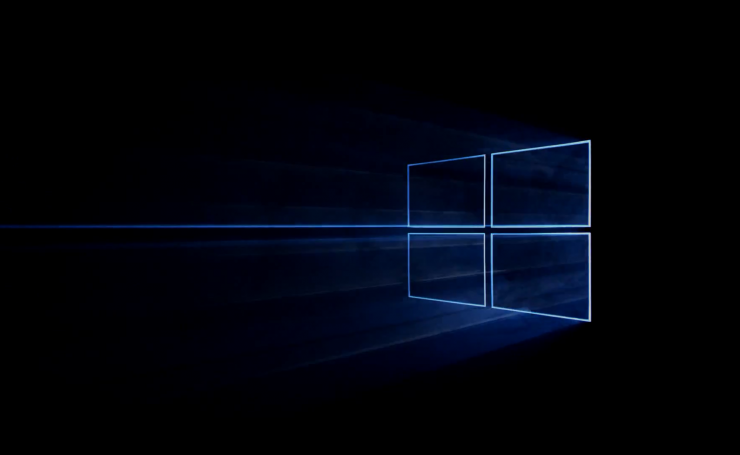 Логотип Windows на темном фоне