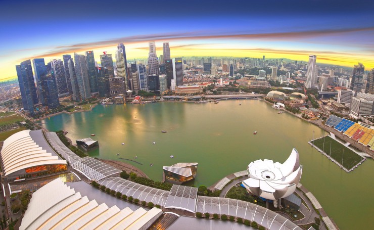 Сингапур с высоты