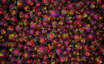 Цветные 3D шарики