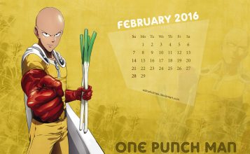 Календарь на февраль 2016, One-Punch Man