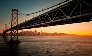 Мост в Сан-Франциско на закате