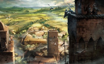 Пейзаж из игры Assassins Creed
