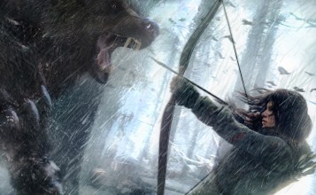 Rise of the Tomb Raider, сражение с медведем