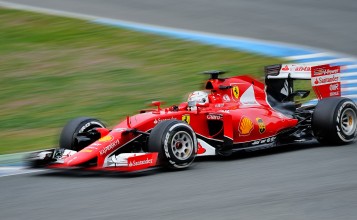 Себастьян Феттель в болиде Ferrari, Формула 1