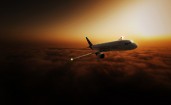 Airbus A320 в небе