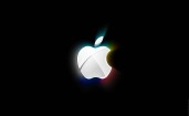 Блестящий логотип Apple