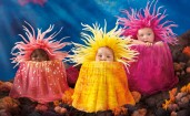 Дети в костюмах кораллов