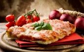 Кусочек итальянской пиццы
