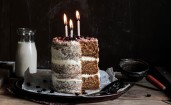 Маленький пирог с тремя свечками