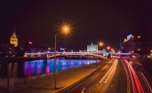 Набережная, ночная Москва