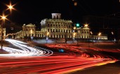 Огни в ночной Москве