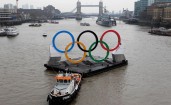 Олимпийские кольца в Лондоне