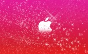 Розовый логотип Apple