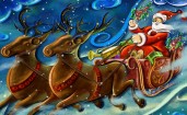 Санта-Клаус и олени