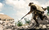 Солдат с винтовкой на развалинах дома, Battlefield 1
