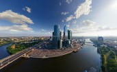 Вид на небоскребы Москва-Сити