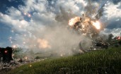 Взрыв танка в поле, Battlefield 1