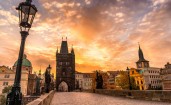 Закат в Праге