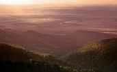 Закат в румынских горах