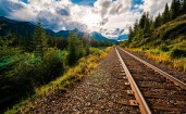 Железная дорога в национальном парке Банф