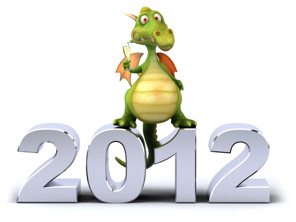 Новый 2012 год Дракона 1024x768
