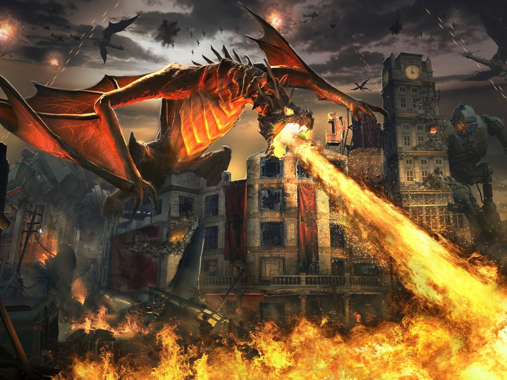 Огнедышащий дракон, CoD: Black Ops 3 Descent 1024x768