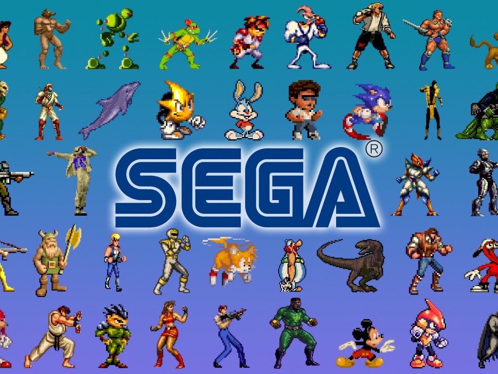 Sega, персонажи игр 1024x768