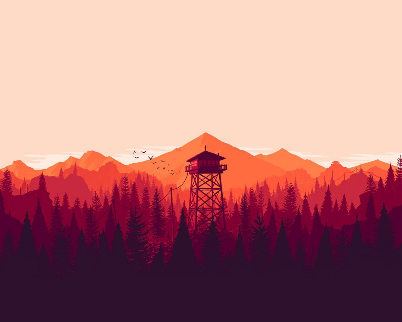 Обои Игра Firewatch 1280x1024 скачать бесплатно на рабочий стол