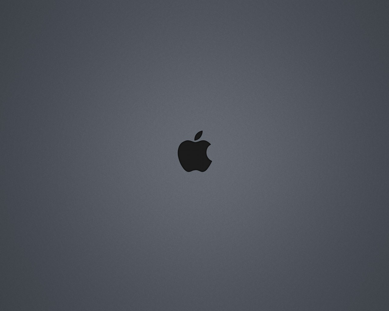 Логотип Apple на сером фоне 1280x1024